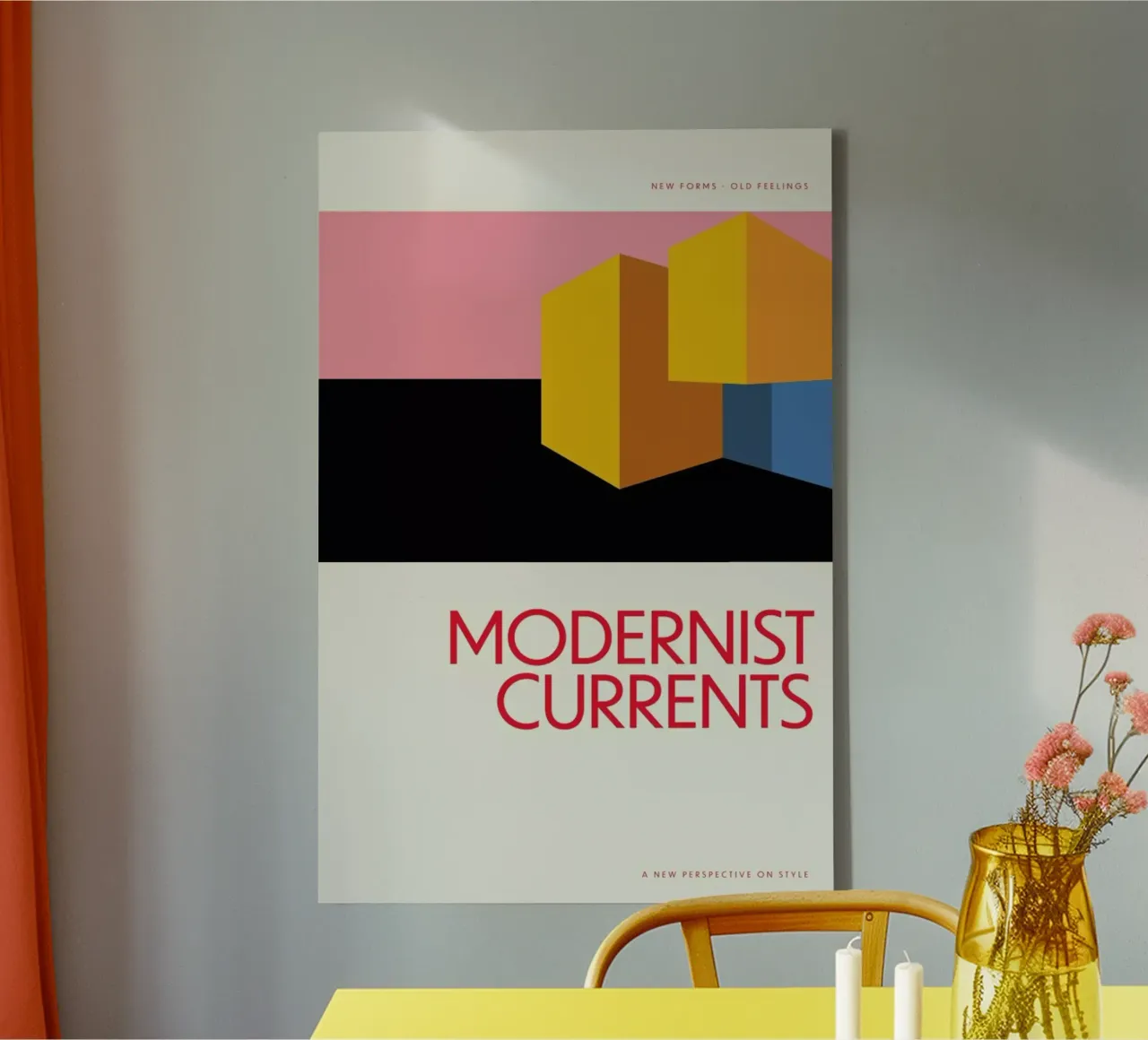 Modernist Currents 11 tela con Cornice a cassetta da Studio One