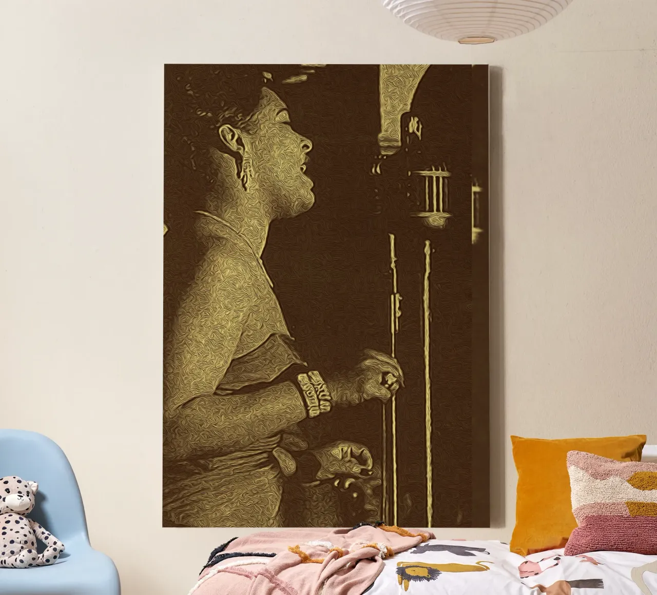 Crescendo of Emotion canvas with Floater frame by singpentinksale