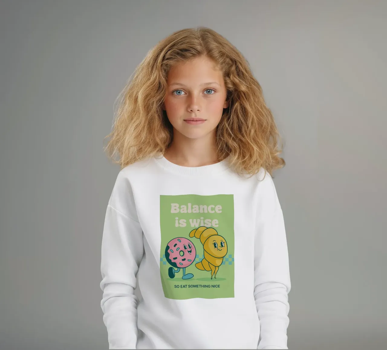 l'equilibrio del croissant è saggio felpa bambino da oneone