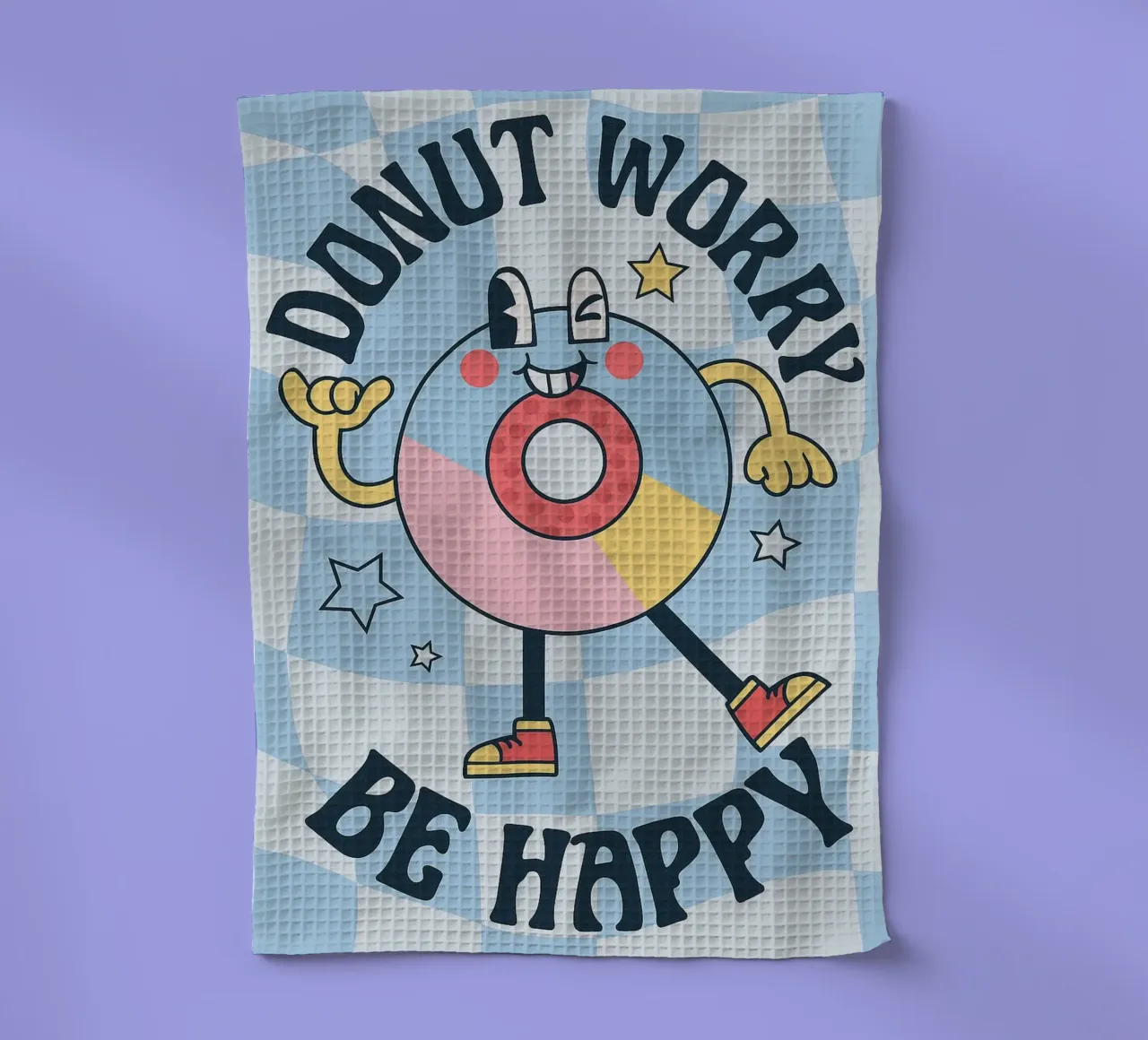 Ciambella Worry Be Happy Funny Cucina canovaccio da cucina da oneone