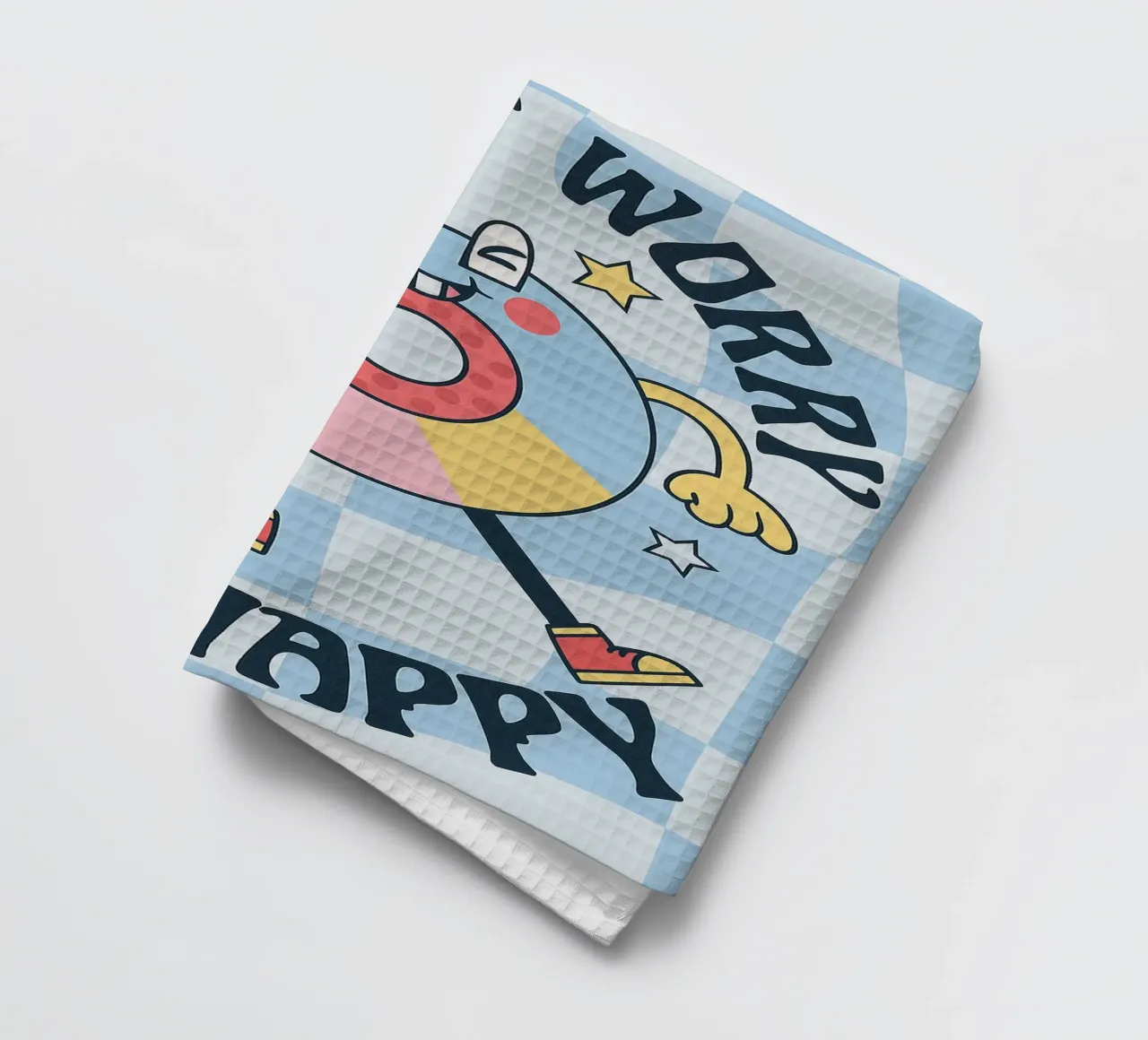 Ciambella Worry Be Happy Funny Cucina canovaccio da cucina da oneone