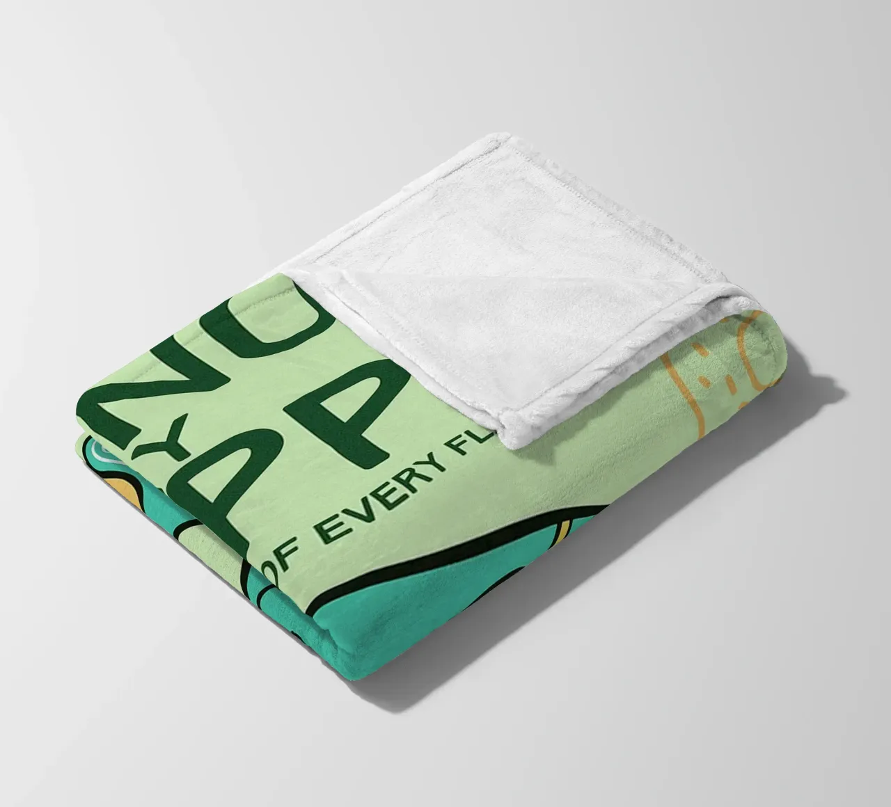 Non preoccupatevi di essere felici coperta in pile da oneone