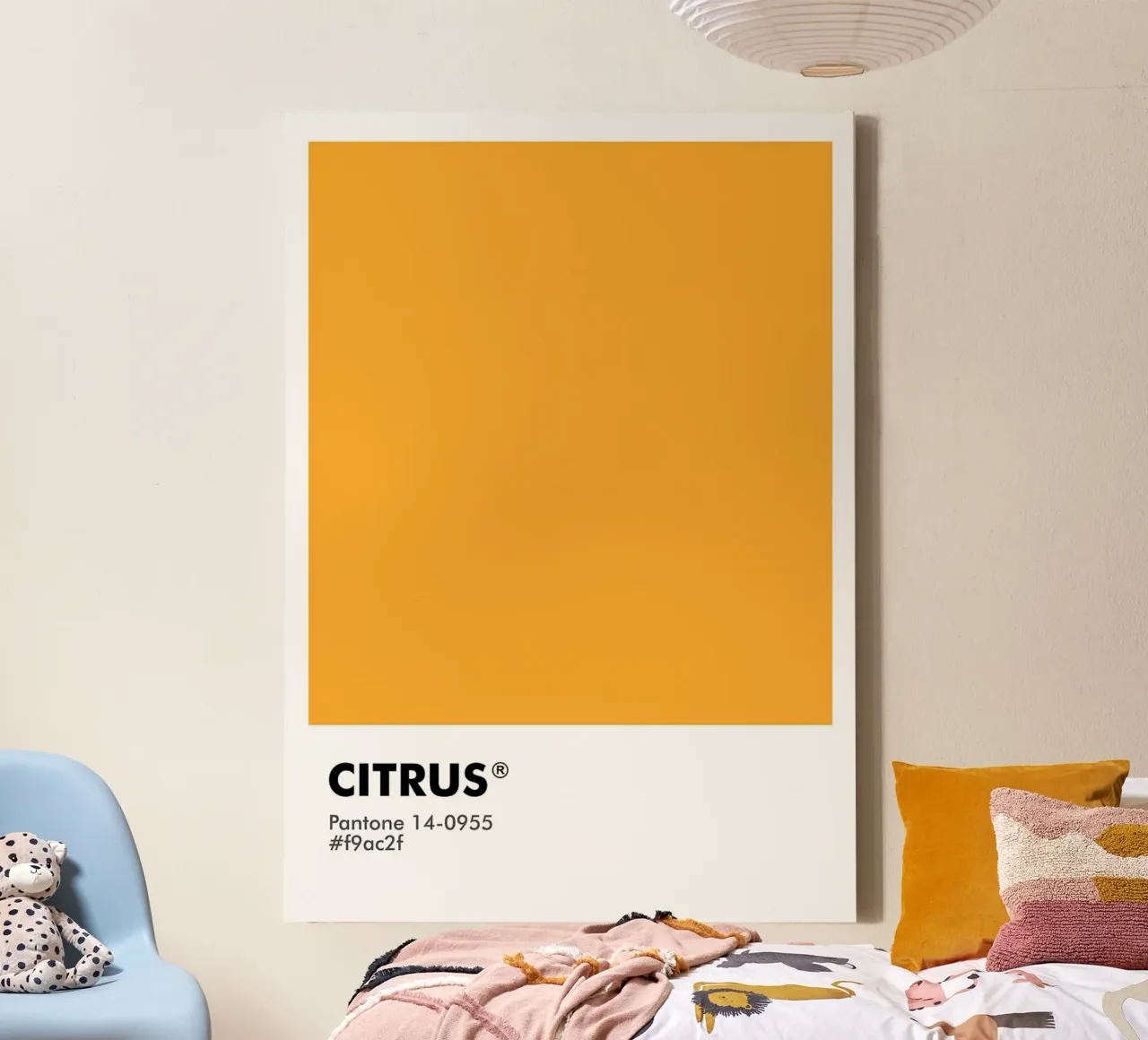 PANTONE CITRUS canvas by ColorShop