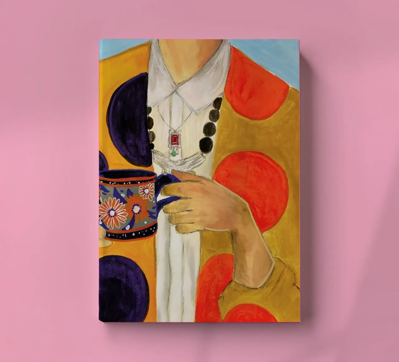 Coffee And Polka Dots notebook by Paloma Kua