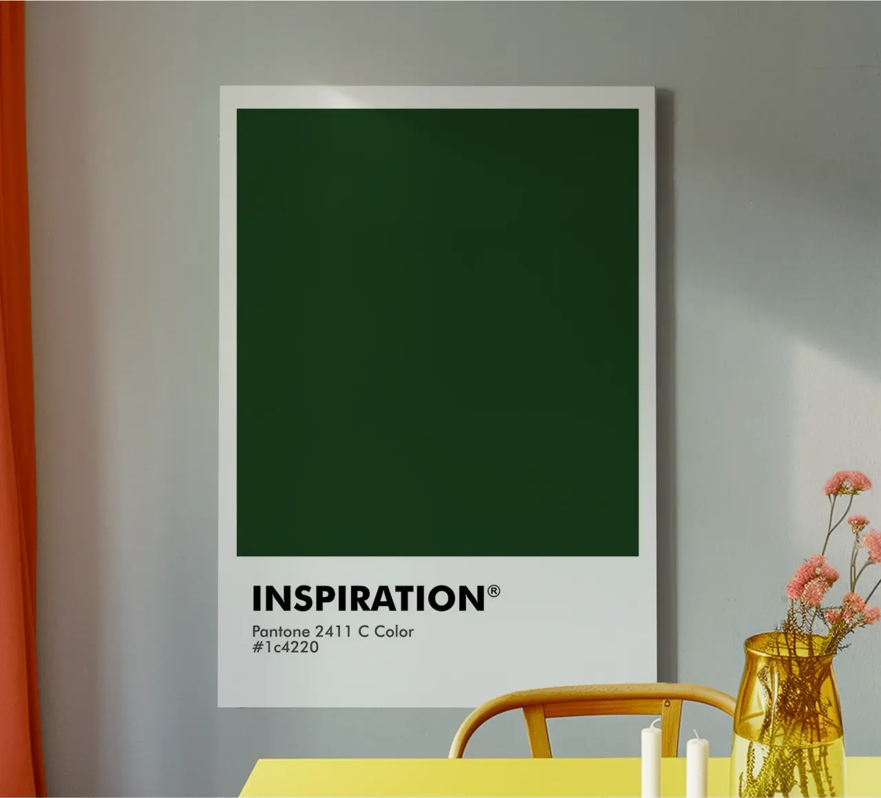 ISPIRAZIONE PANTONE tela con Cornice a cassetta da ColorShop