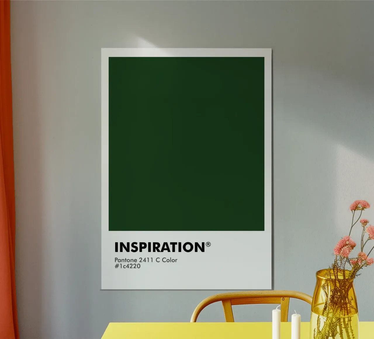 ISPIRAZIONE PANTONE poster con telaio in legno da ColorShop