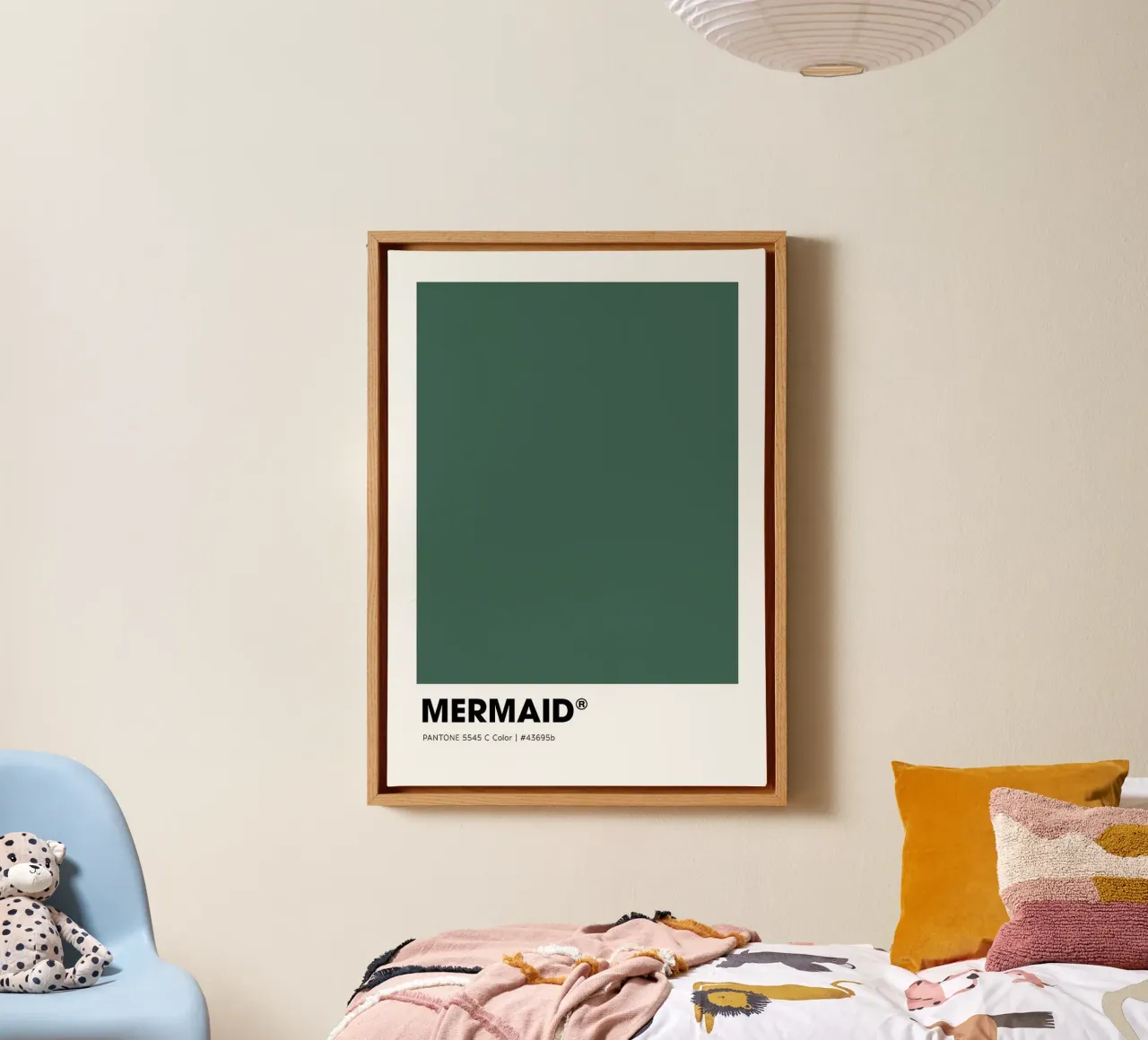 Mermaid tela con Cornice a cassetta da ColorShop
