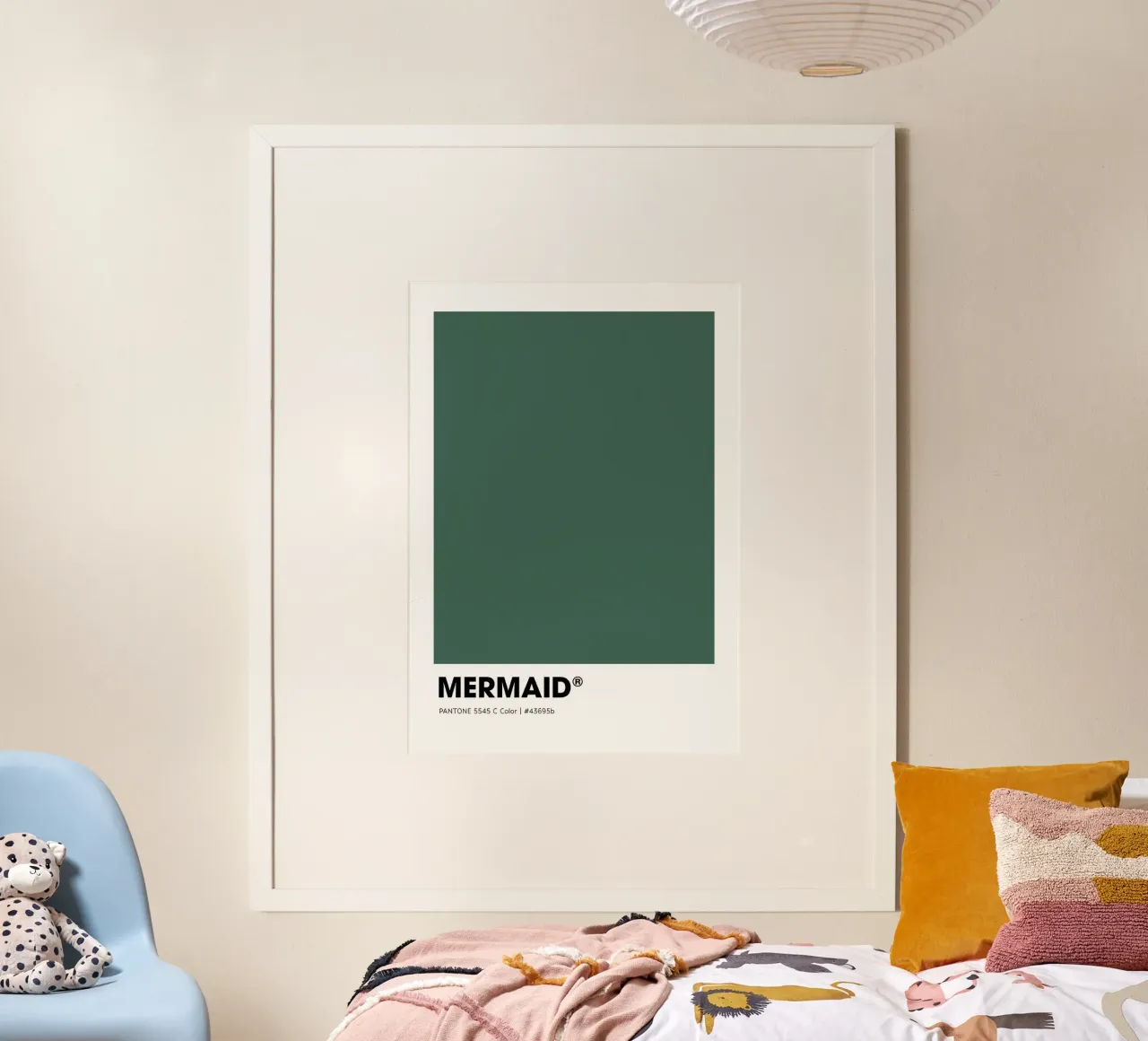 Mermaid poster con telaio in legno da ColorShop