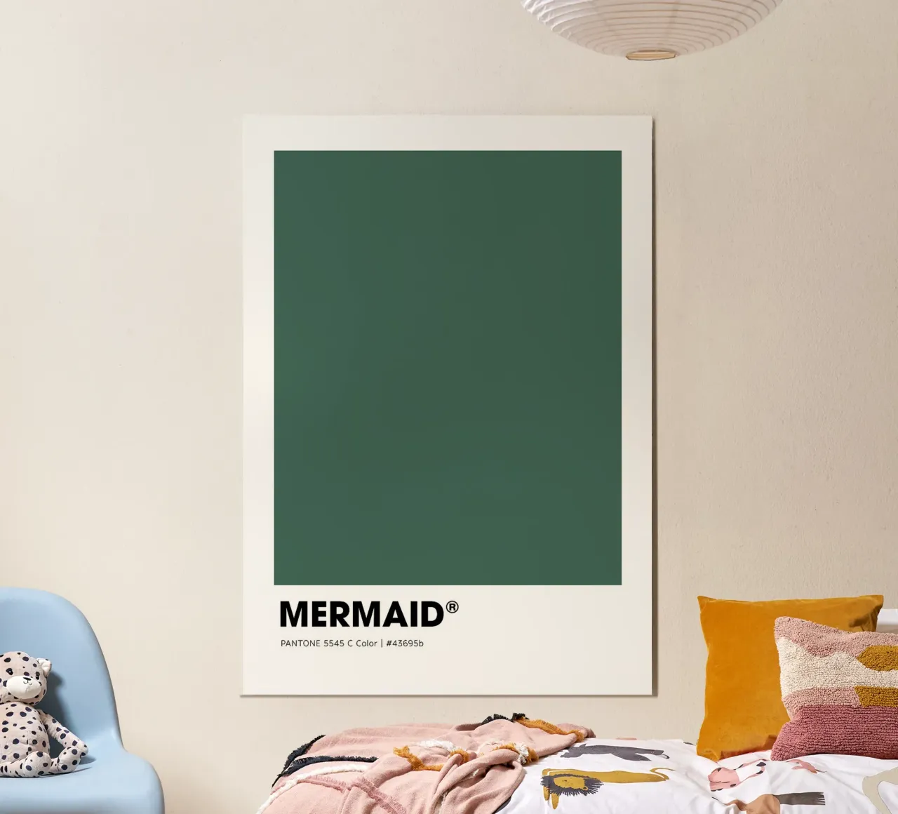 Mermaid poster con telaio in legno da ColorShop