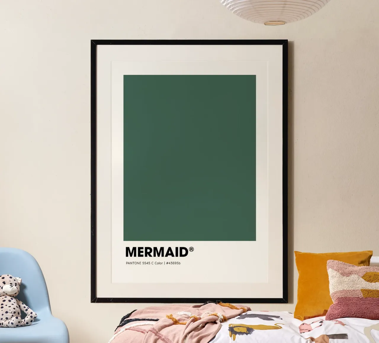 Mermaid poster con telaio in legno da ColorShop