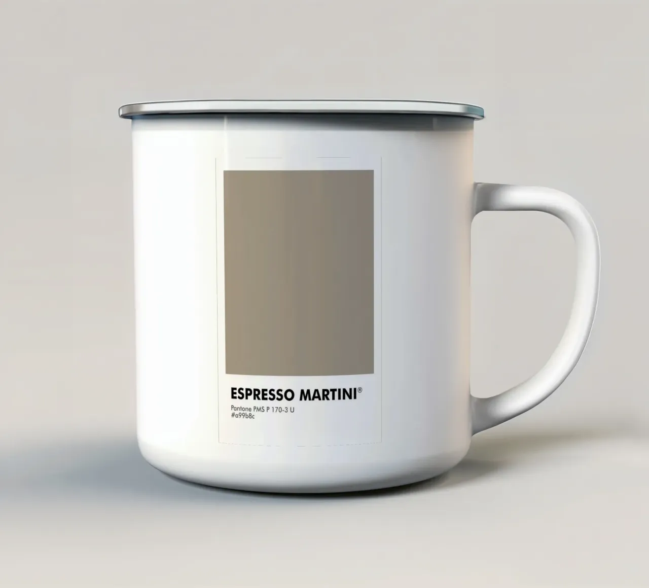 PANTONE ESPRESSO MARTINI tazza in smalto da ColorShop