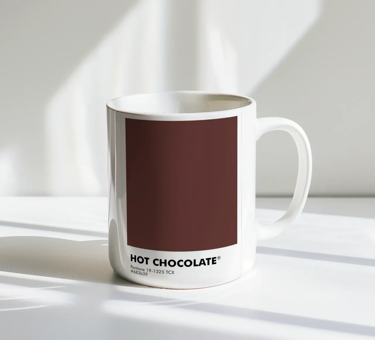 CIOCCOLATA CALDA PANTONE tazza in ceramica da ColorShop