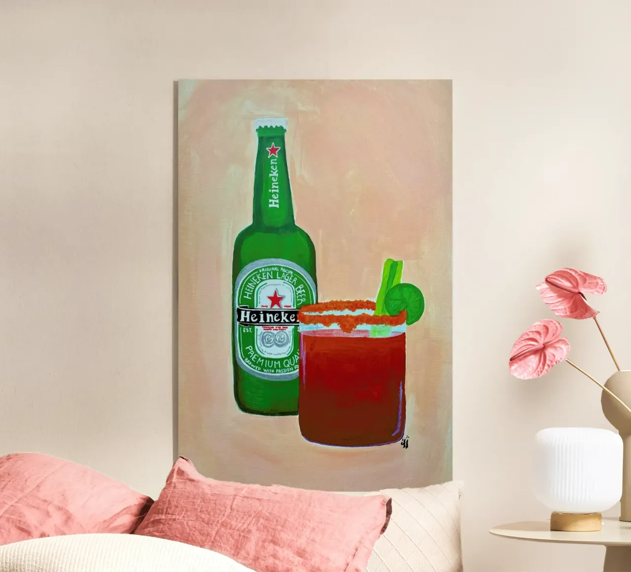 Heineken plexiglass da Paloma Kua