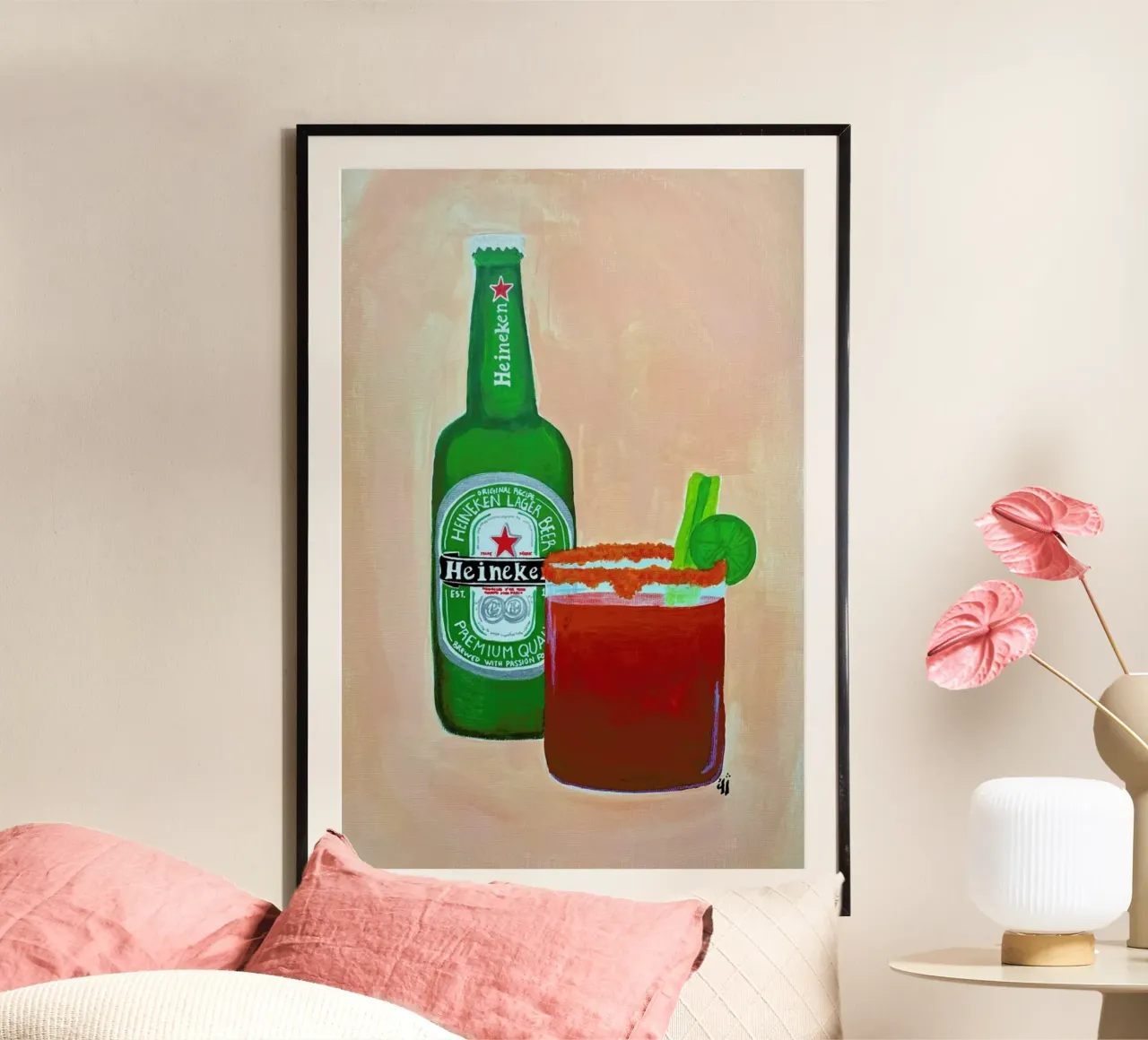 Heineken poster da Paloma Kua