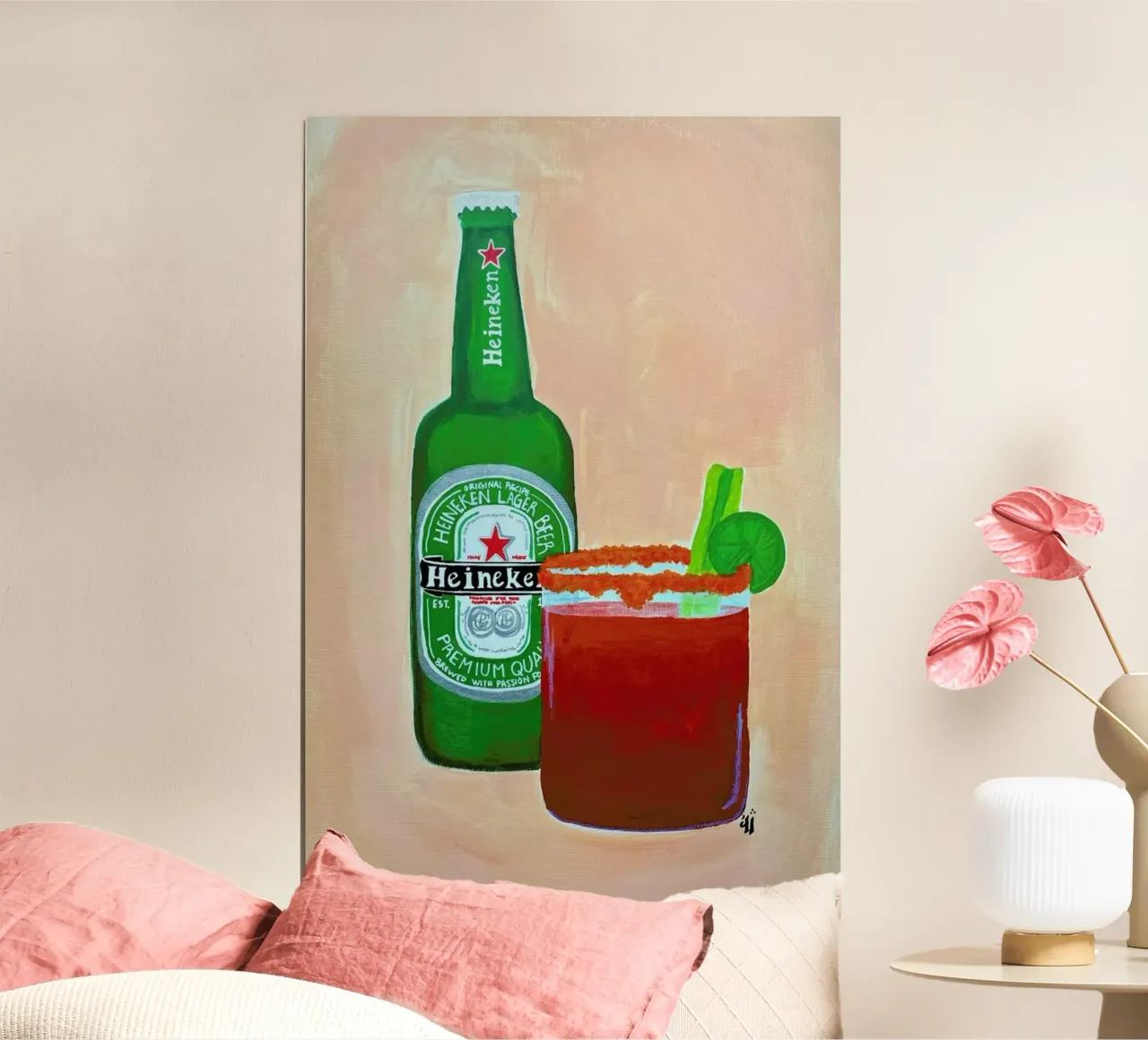 Heineken poster da Paloma Kua