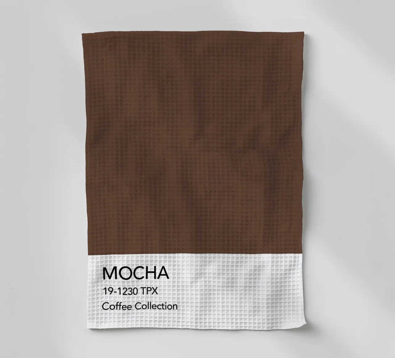 Café Moca Color Pantone paño de cocina de ColorShop