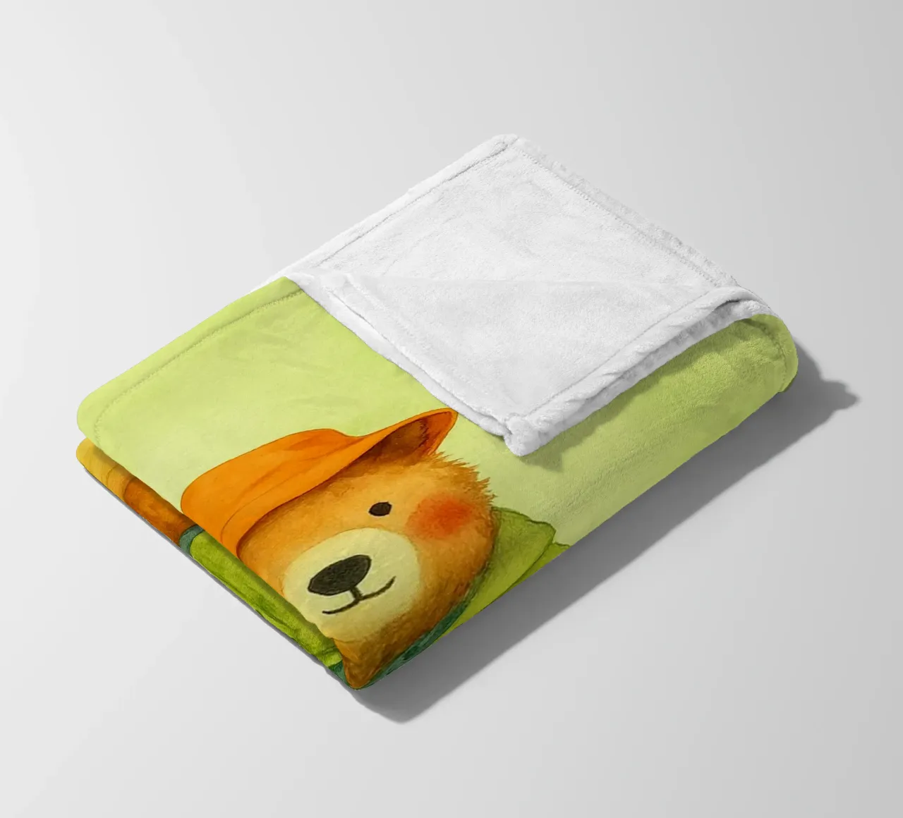 lustig Bär Angeln Fleecedecke von oneone