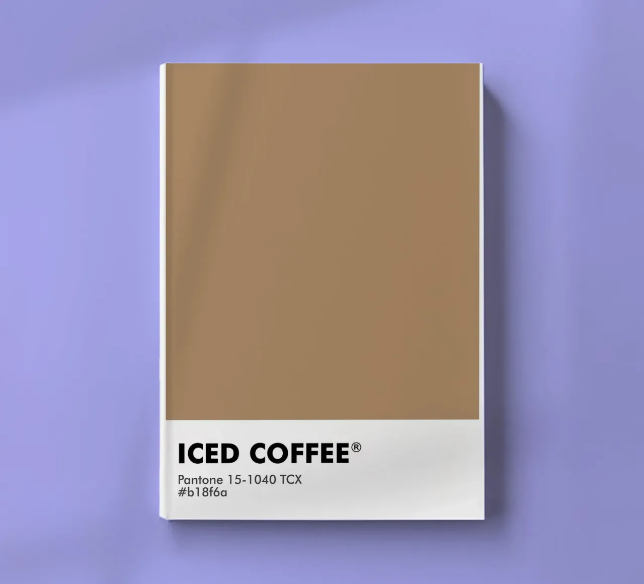 PANTONE ICED COFFEE notebook by ColorShop