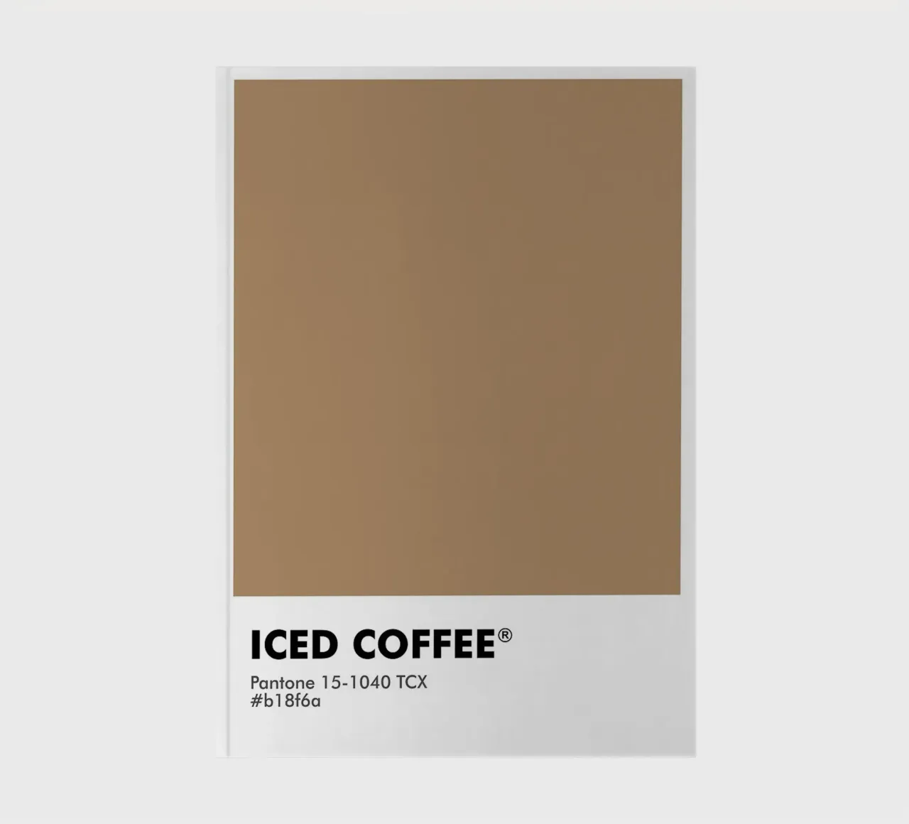PANTONE ICED COFFEE notebook by ColorShop