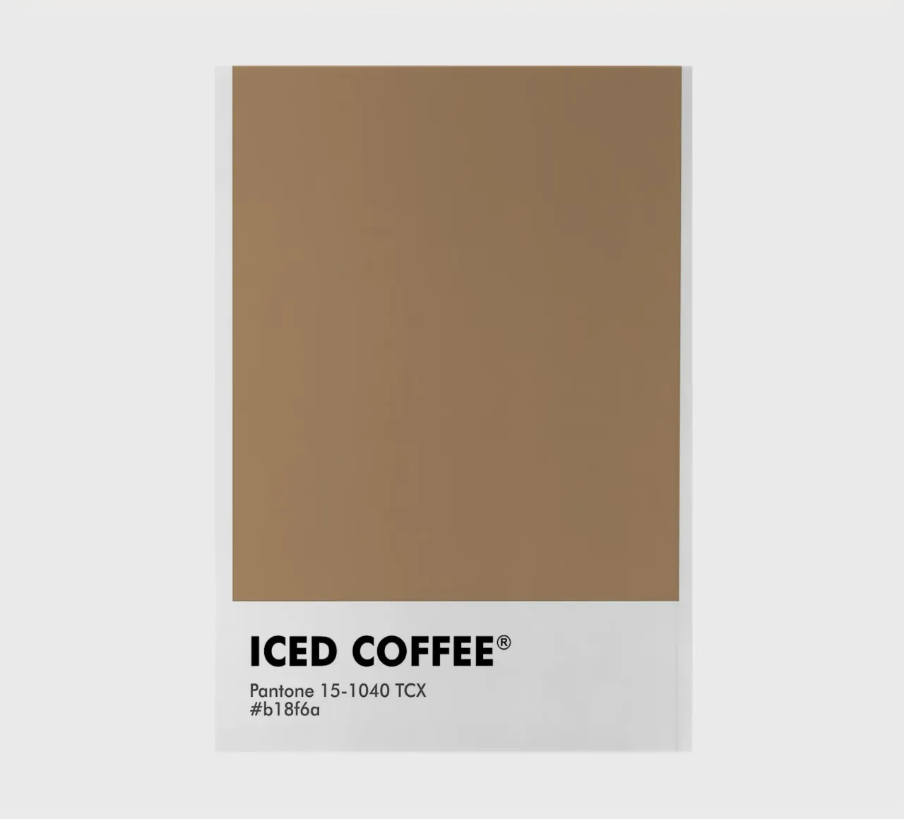 PANTONE ICED COFFEE notebook by ColorShop