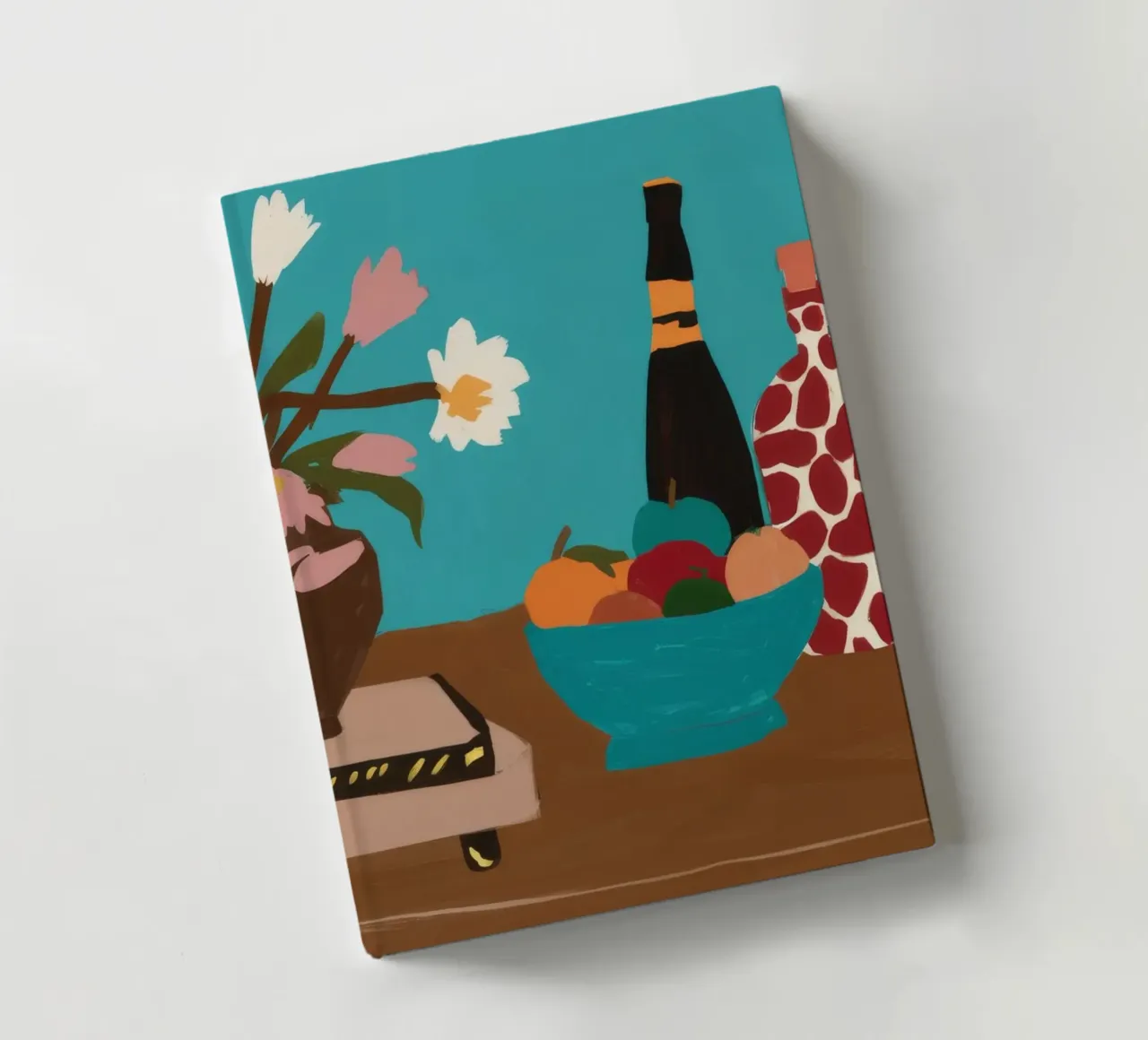 Bottles and Fruit notebook by Stone Decade