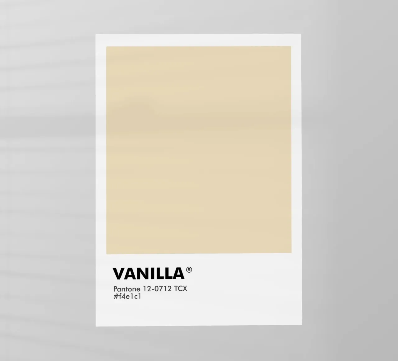 PANTONE VANILLA pellicola backlit da ColorShop