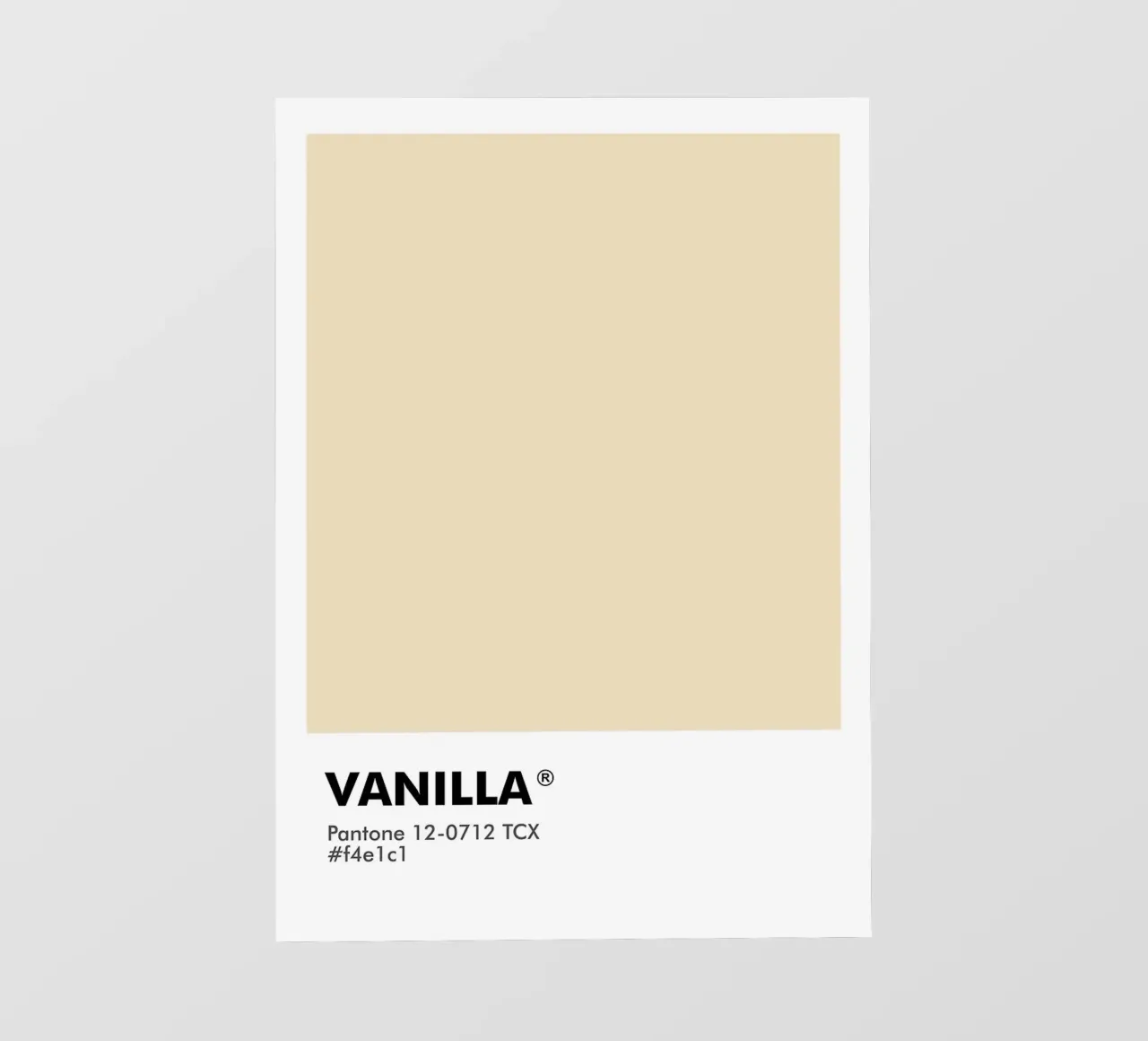 PANTONE VANILLA telo in pvc da ColorShop