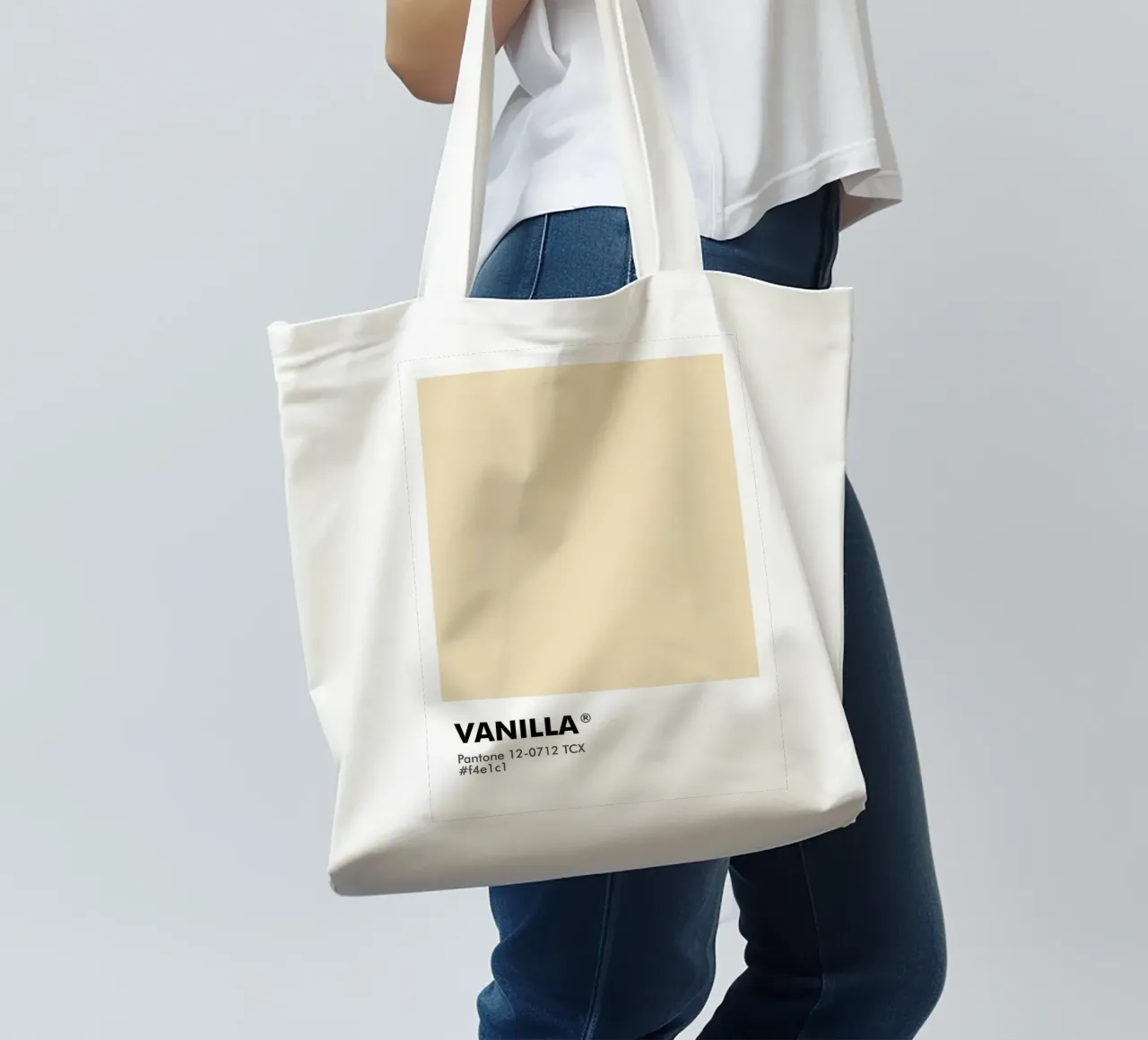 PANTONE VANILLA tote bag by ColorShop