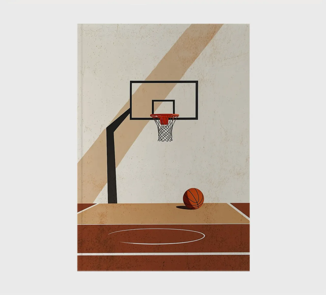 Basketball Hoop Minimalist notebook by ColorShop