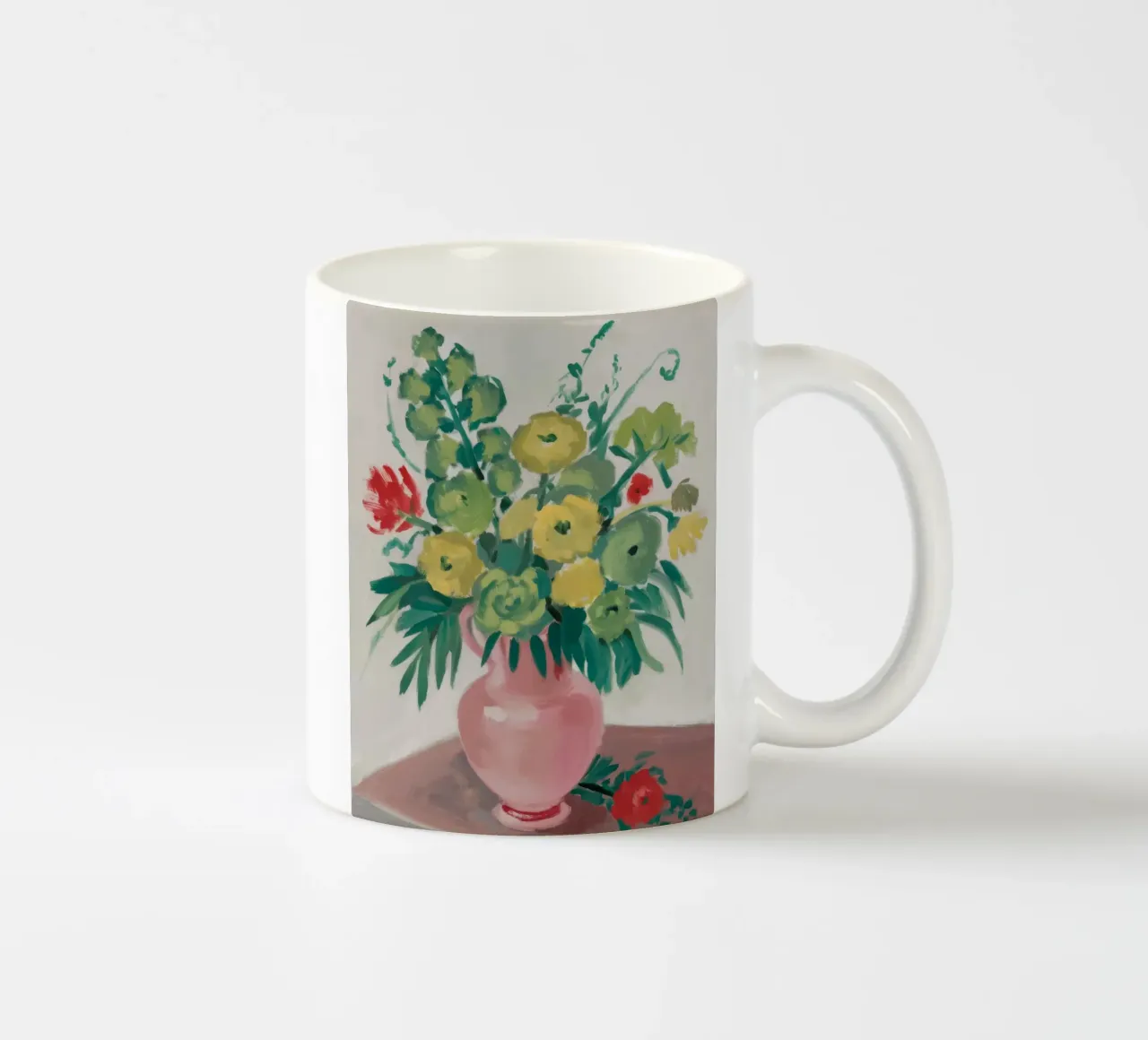 Fiori di melo in vaso rosa tazza in ceramica da Stone Decade
