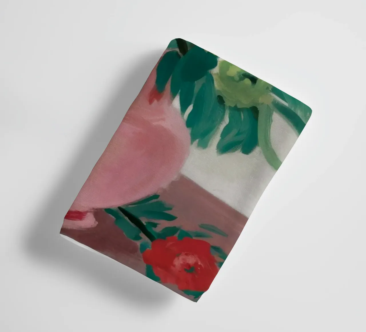 Rosa Vase Apfelblüten Handtuch von Stone Decade