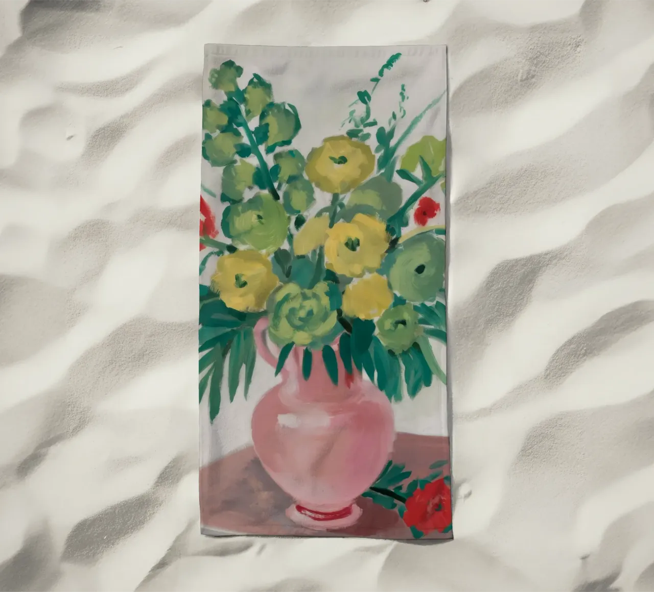 Fiori di melo in vaso rosa telo mare da Stone Decade