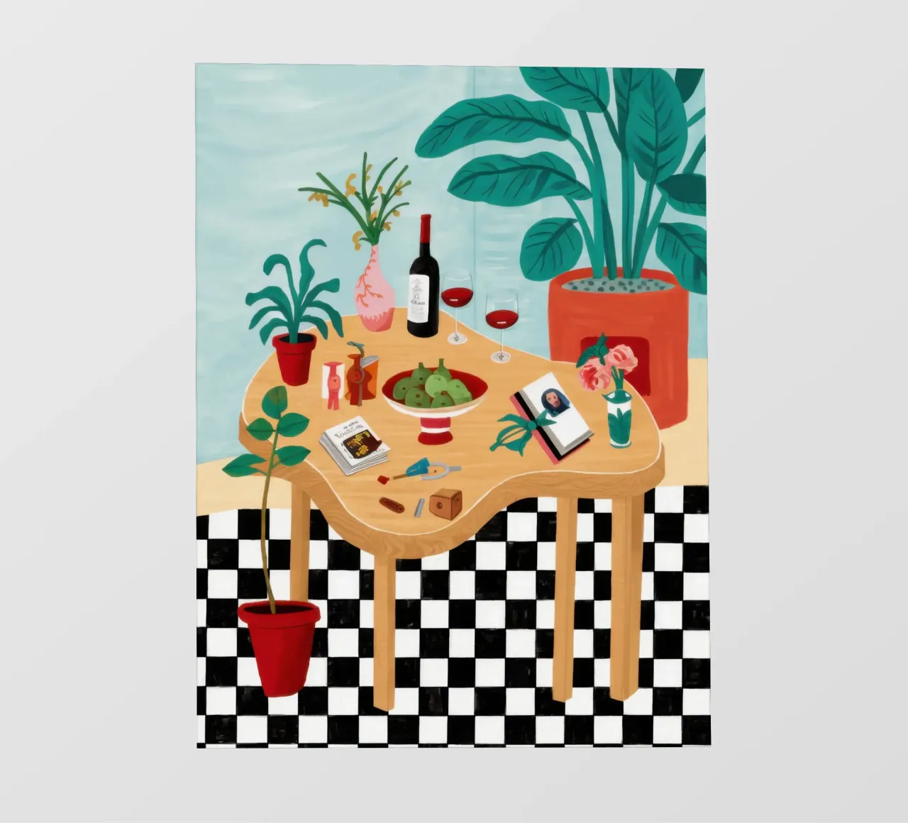 Checkered Floor Garden Party photo wallpaper by Pale Aura