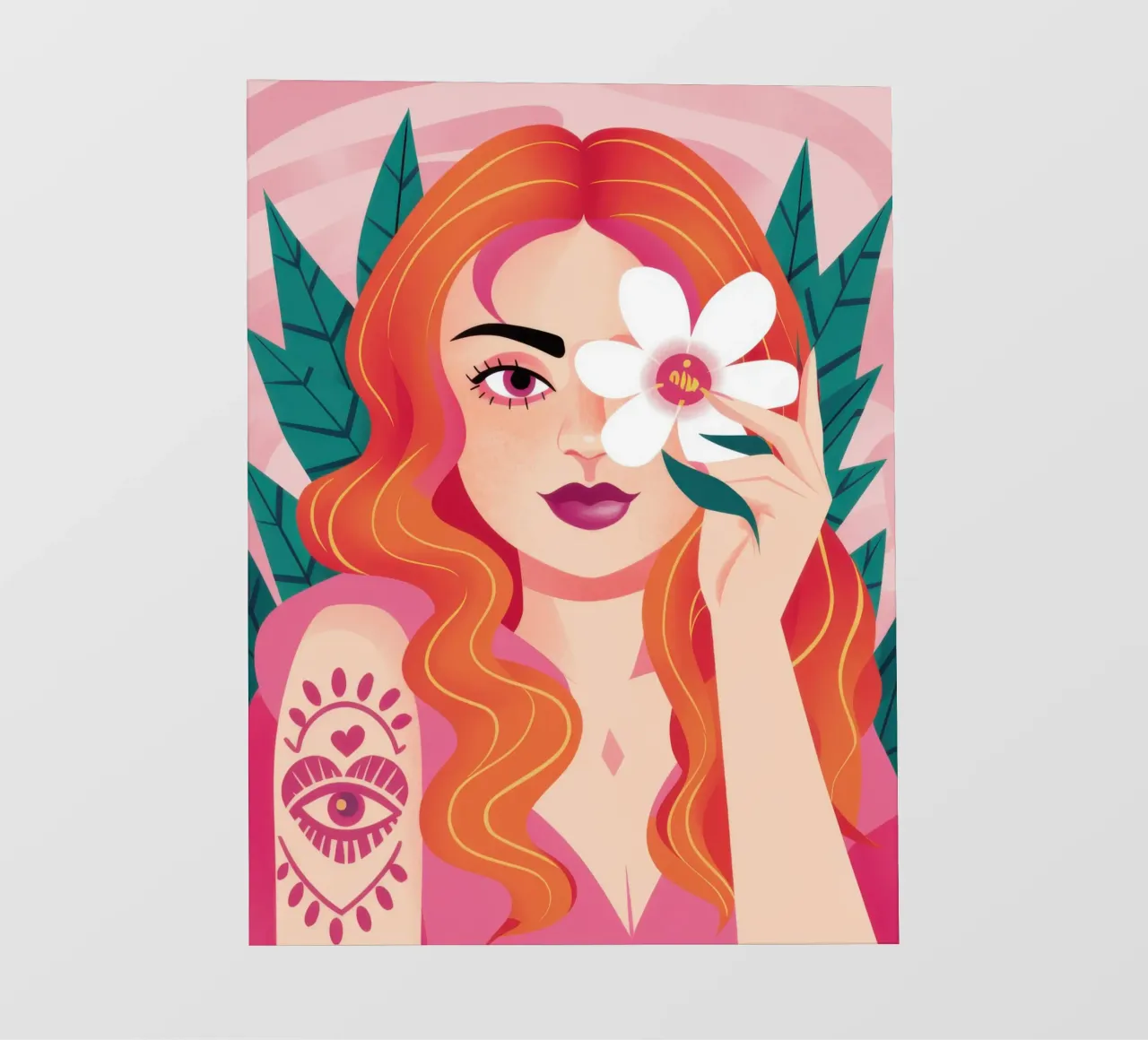 Floral Tattoo Goddess photo wallpaper by Marigold Tiga