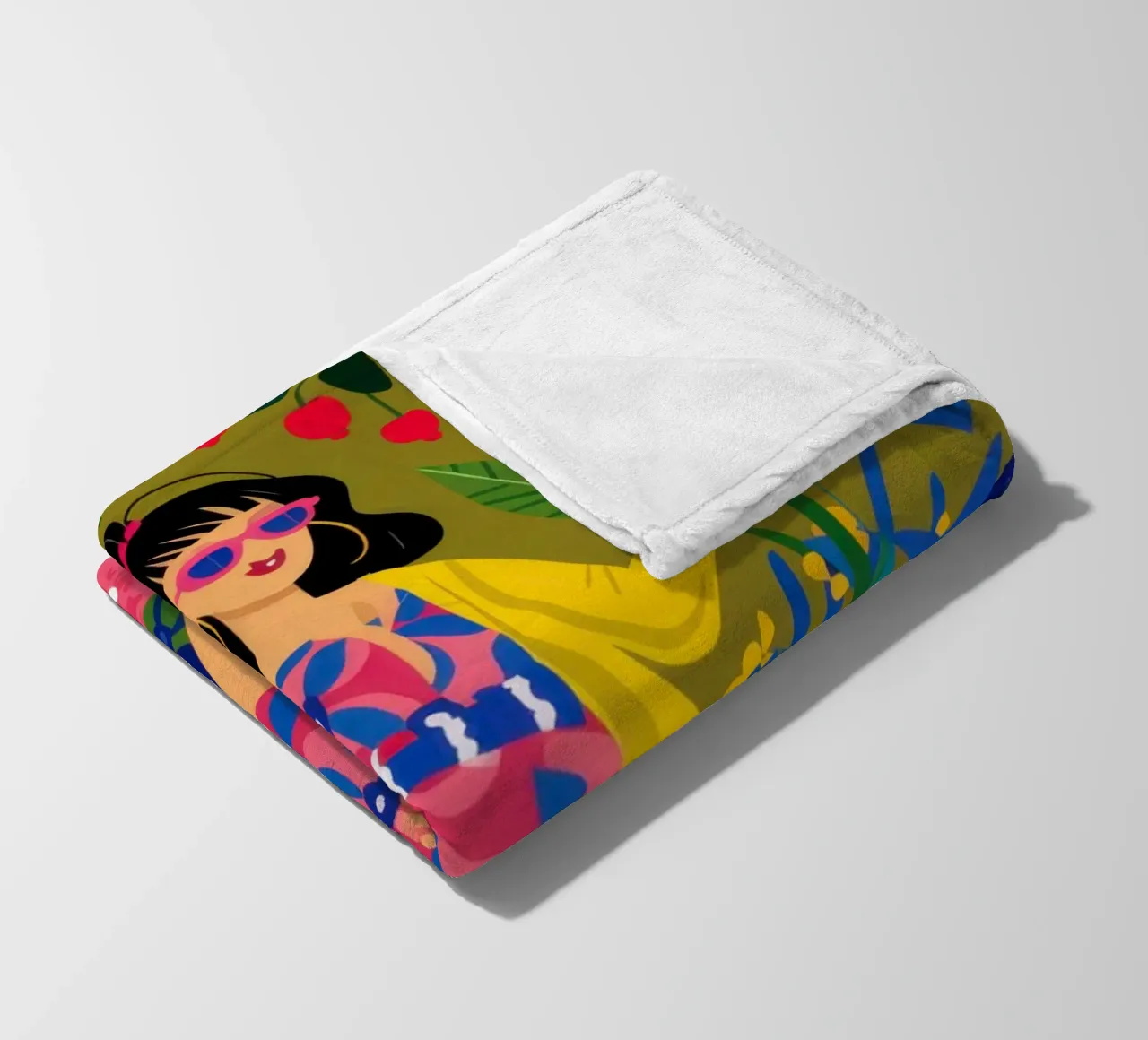 Ragazza con abito da giungla coperta in pile da Pale Aura