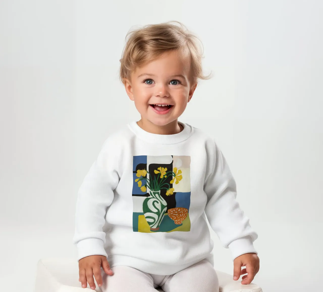 Narcisi a scacchiera felpa neonato da Stone Decade
