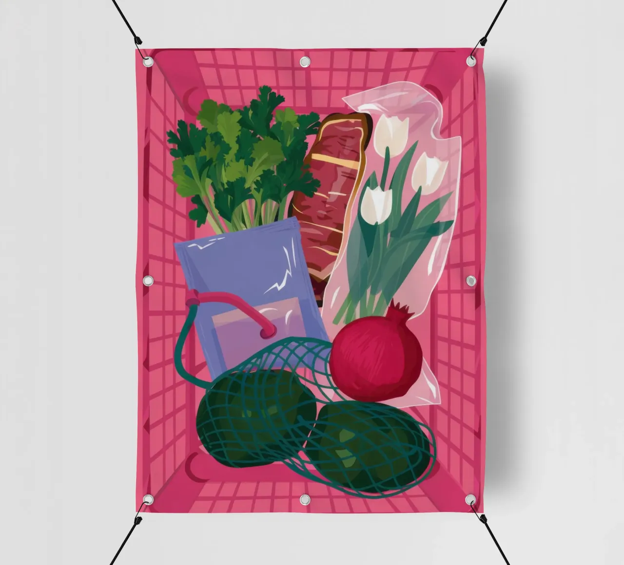 La quiete vegetariana telo in pvc da Pale Aura
