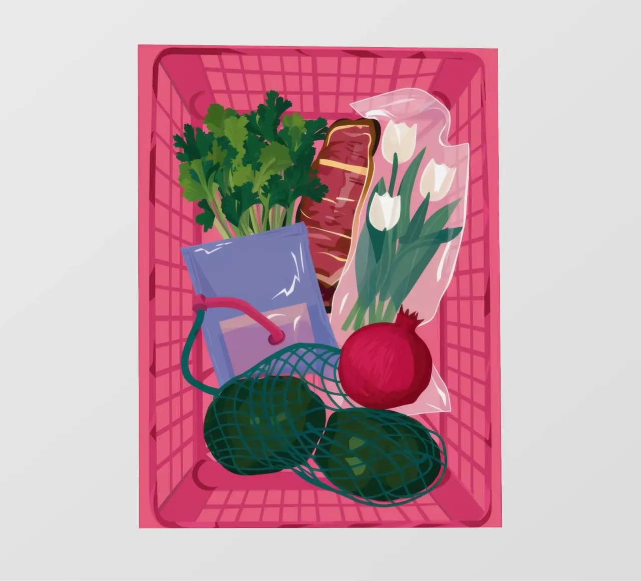 La quiete vegetariana telo in pvc da Pale Aura