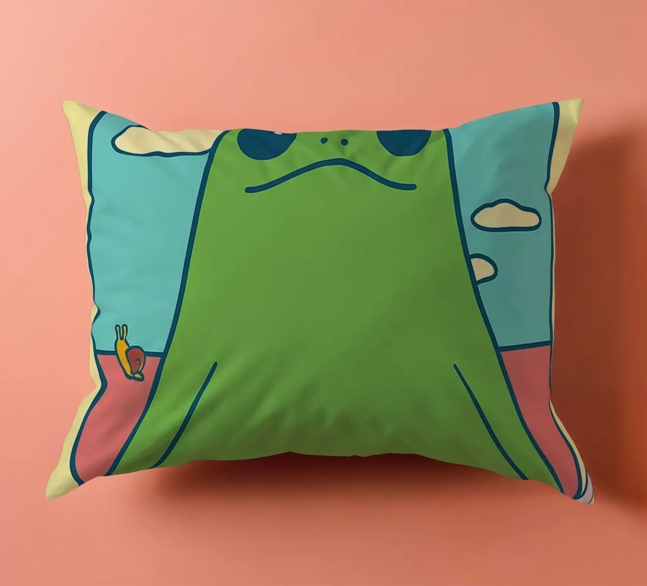Funny Frog Sii gentile con te stesso, altrimenti cuscino da oneone