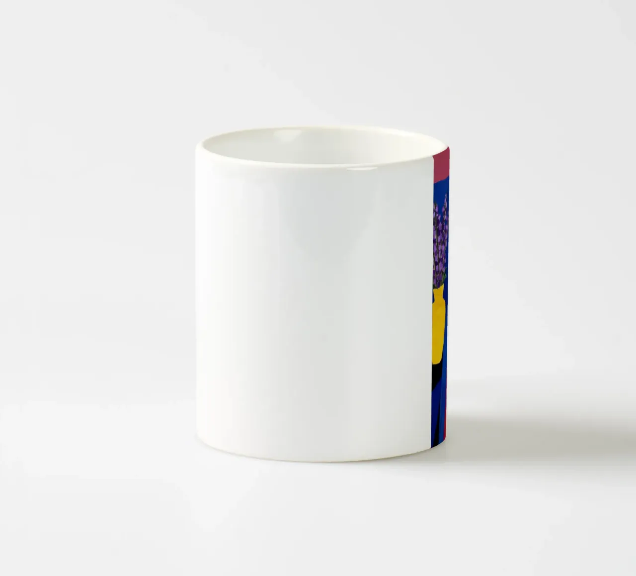 Cappotto blu Uccello giallo tazza in ceramica da Marigold Tiga