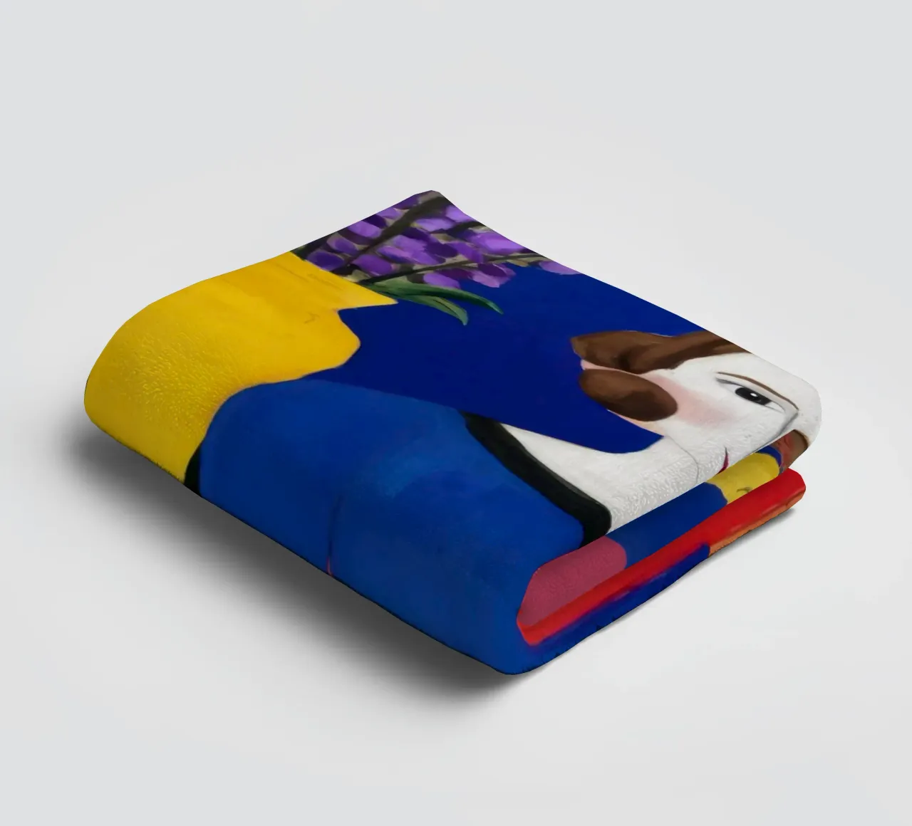 Manteau bleu Oiseau jaune serviette de bain de Marigold Tiga