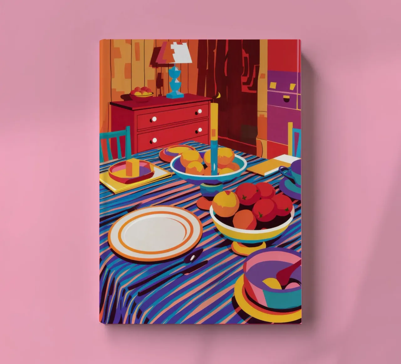 Fruit Bowl Dinner Table notebook by Sentinel Glow