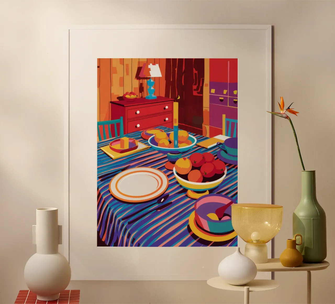 Fruit Bowl Dinner Table hahnemühle by Sentinel Glow