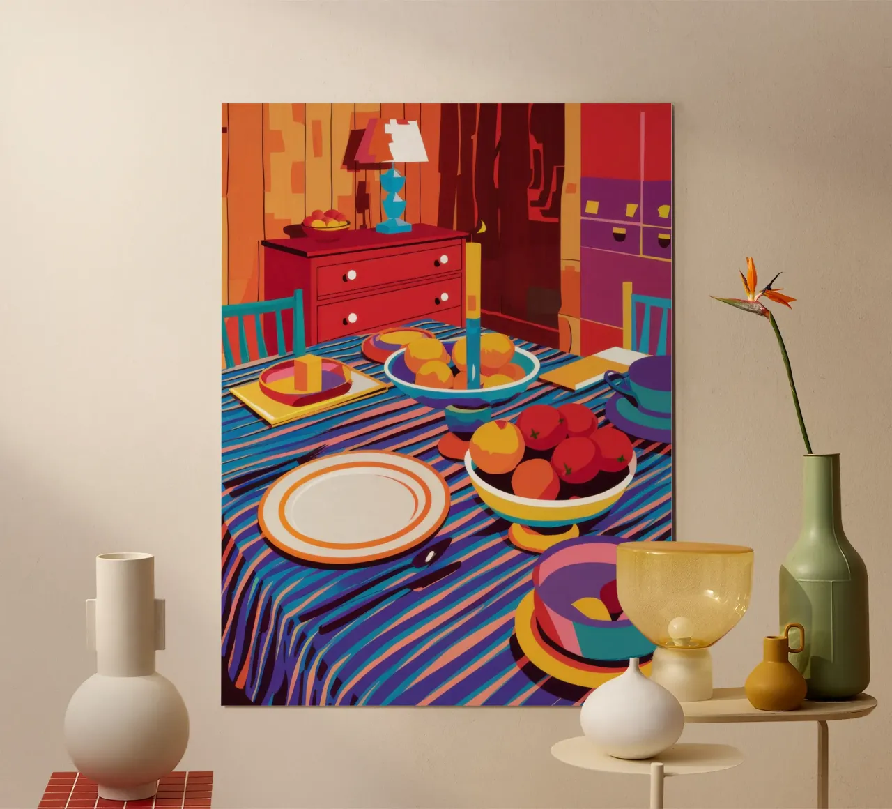 Fruit Bowl Dinner Table hahnemühle by Sentinel Glow