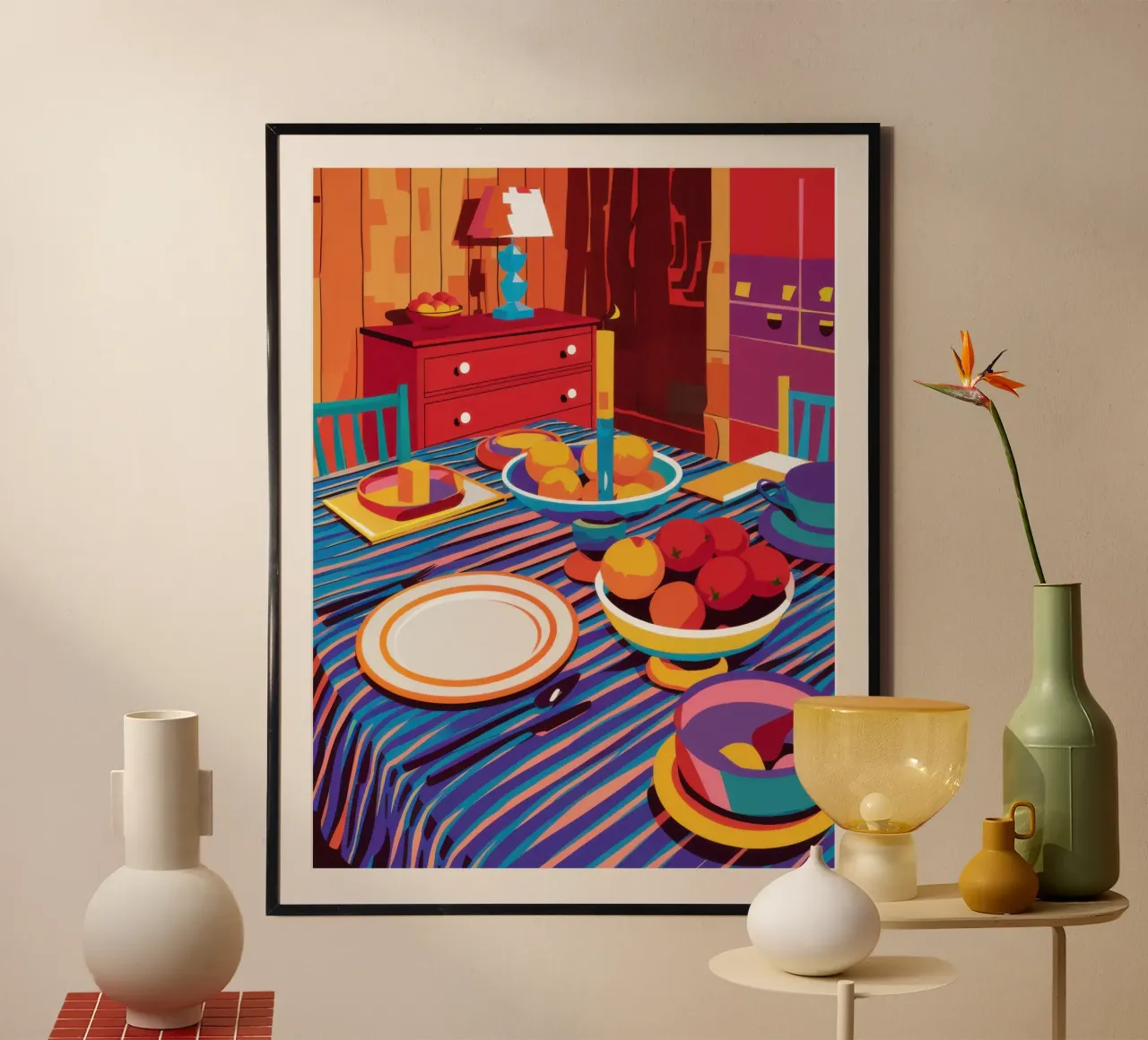 Fruit Bowl Dinner Table hahnemühle by Sentinel Glow