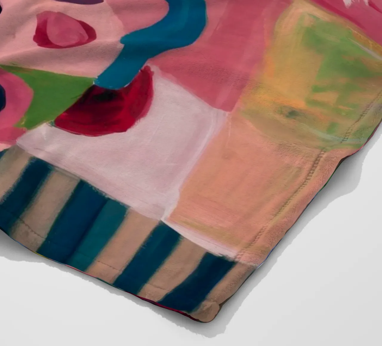 Vaso colorato Gigli bianchi coperta in pile da Stone Decade