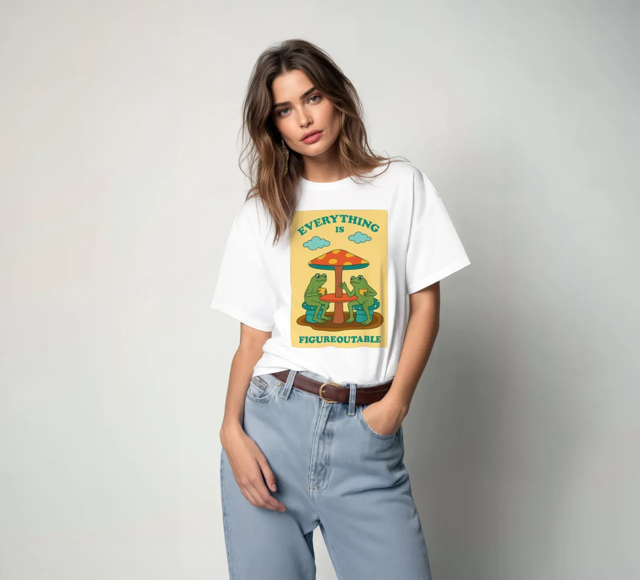 Divertente rana Tutto è figurabile t-shirt da oneone