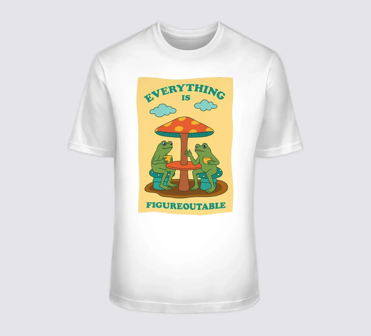 Divertente rana Tutto è figurabile t-shirt da oneone