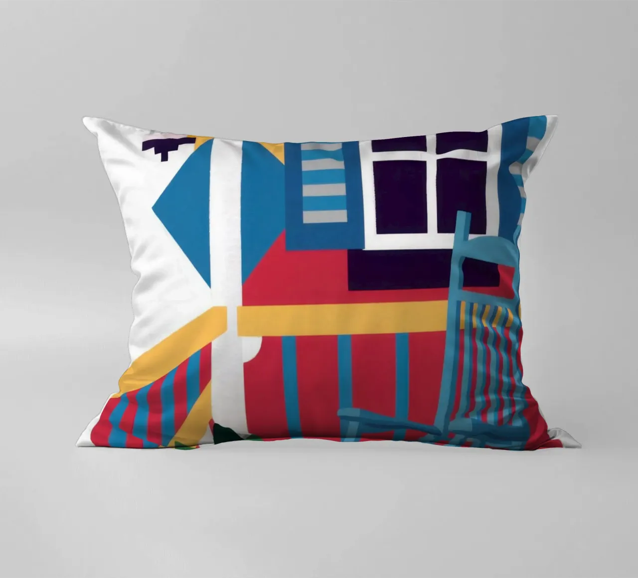 Sedia a dondolo blu cuscino da Marigold Tiga