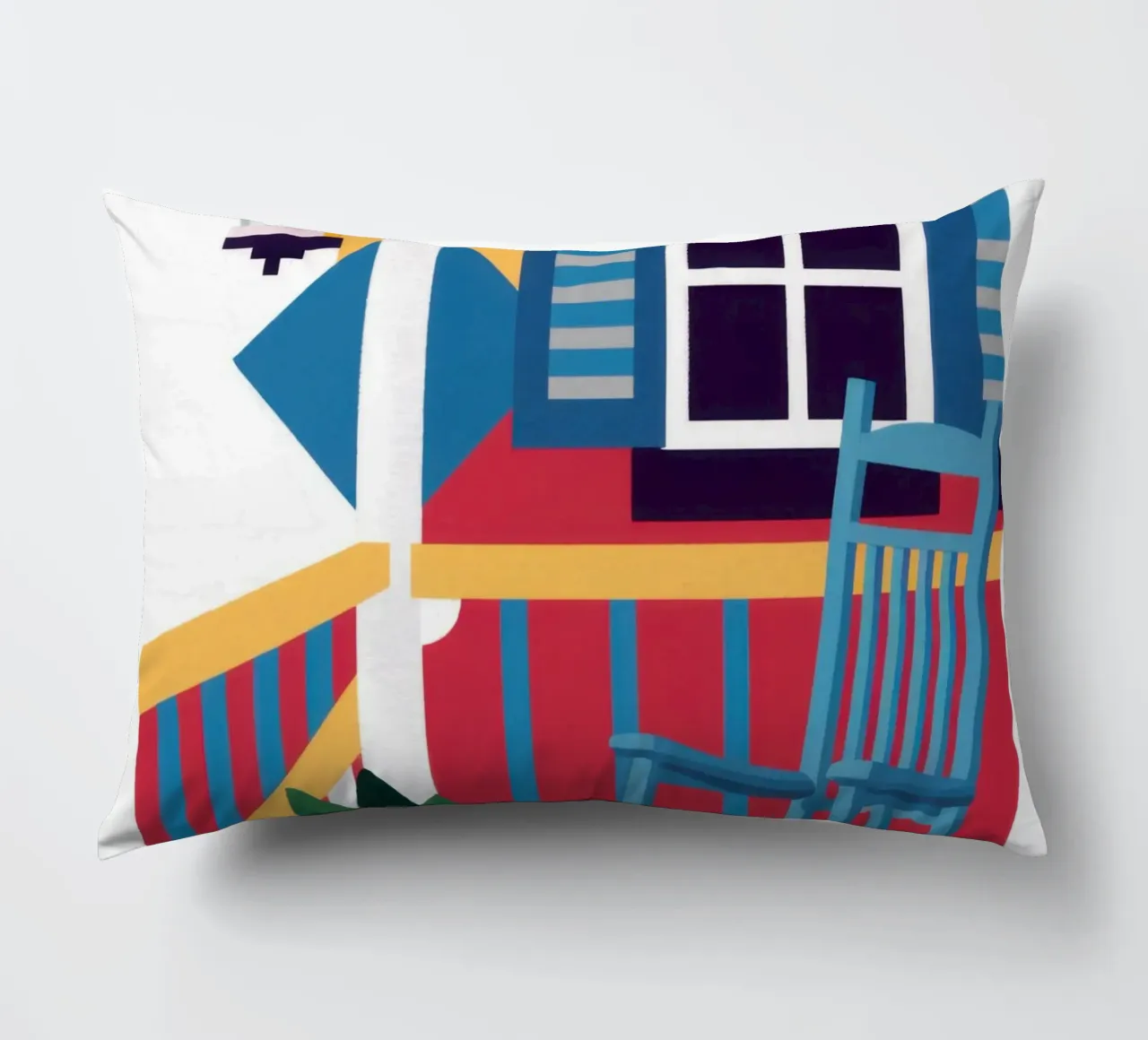 Sedia a dondolo blu cuscino da Marigold Tiga